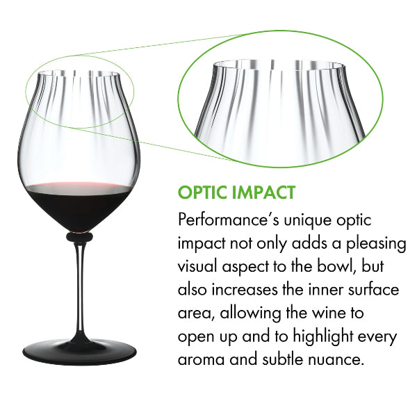 Riedel Fatto A Mano Performance Pinot Noir Black Base