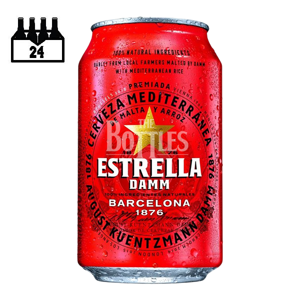Estrella Damm Barcelona 330 ML x 24 Can