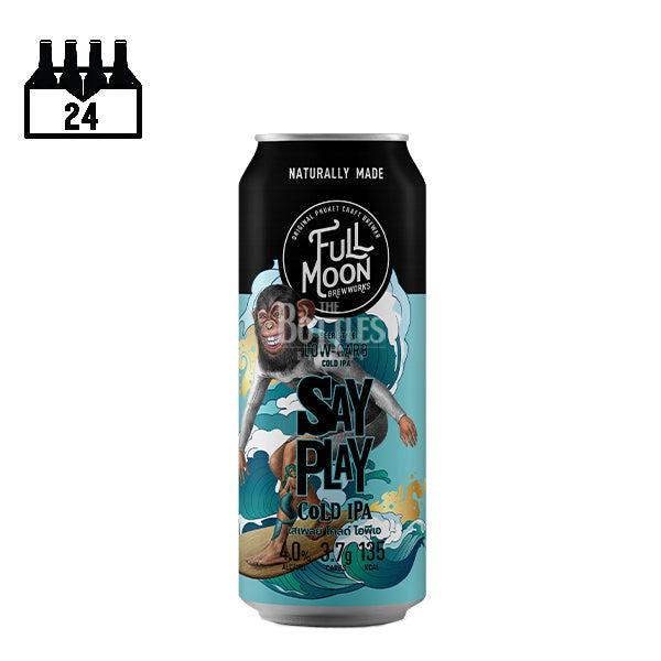 Full Moon Say Play Cold IPA Ultra-Low Carb 490ML x 24 Cans