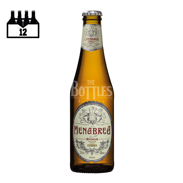 Menabrea Lager Bionda (Draft Beer) 12 Bottles