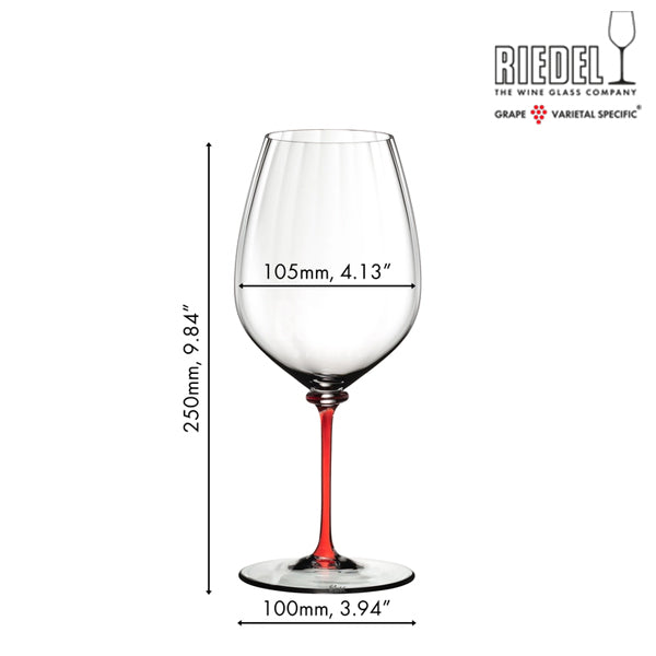 RIEDEL Fatto A Mano Performance Cabernet Red Stem
