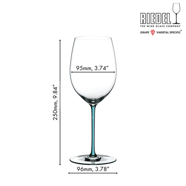 Riedel Fatto A Mano Cabernet/Merlot Turquoise